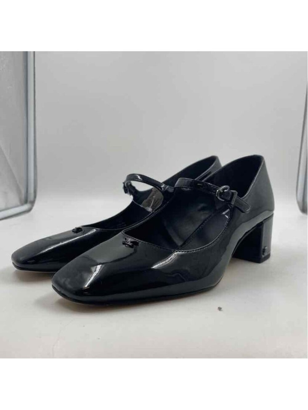 Sam Edelman Mary Jane Leather Women's Shoe Size 9 Black Solid Dress Shoes